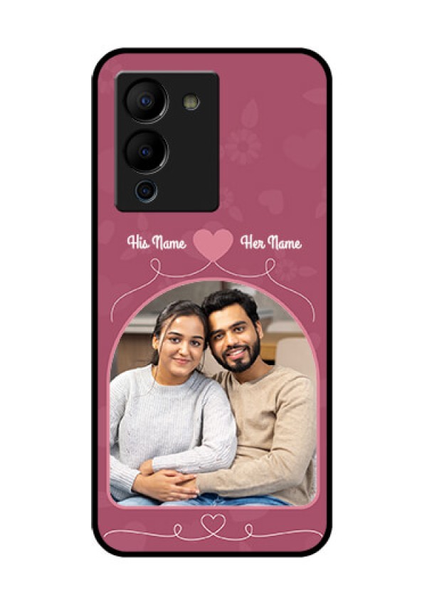 Infinix Note 12 Turbo Custom Glass Phone Case - Love Floral Design