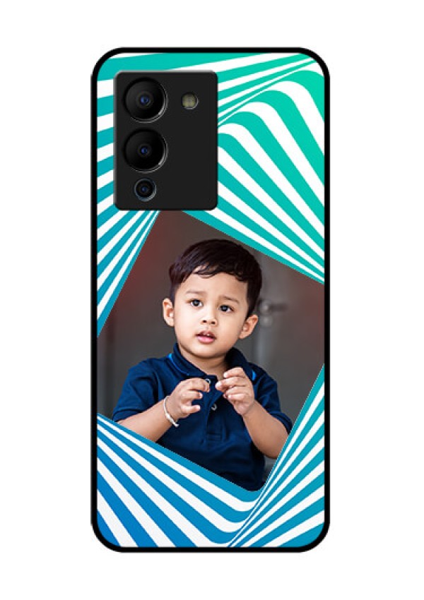 Infinix Note 12 Turbo Custom Glass Phone Case - Abstract Spiral Design