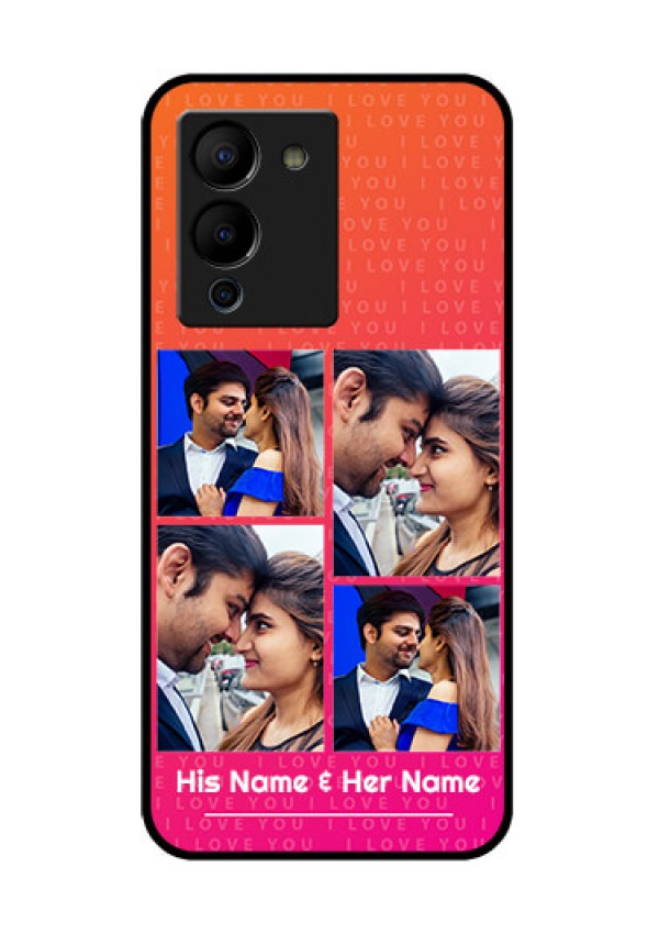 Infinix Note 12 Turbo Custom Glass Phone Case - I Love You Pink Design