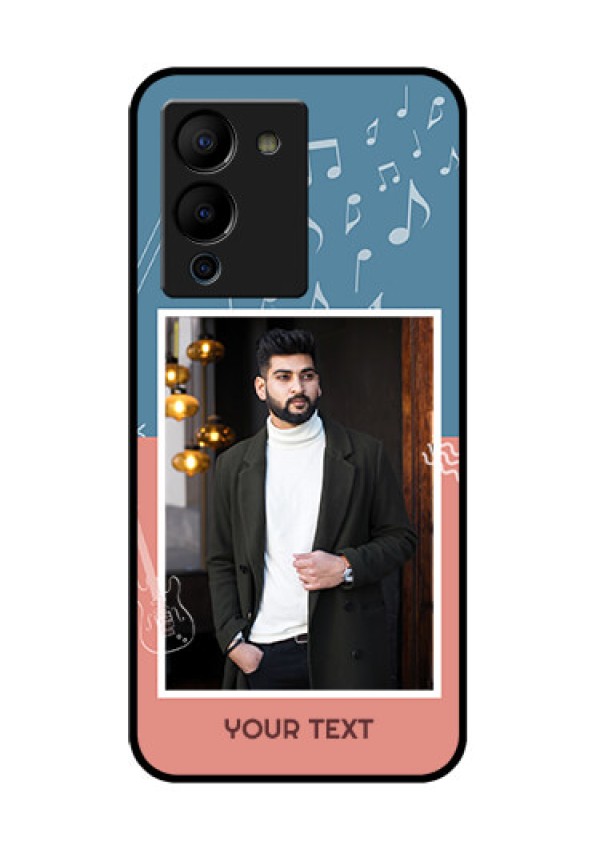 Infinix Note 12 Turbo Custom Glass Phone Case - With Color Musical Note Design