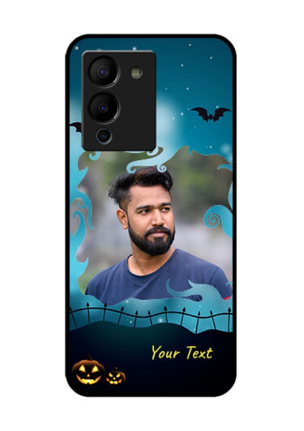 Infinix Note 12 Turbo Custom Glass Phone Case - Halloween Frame Design