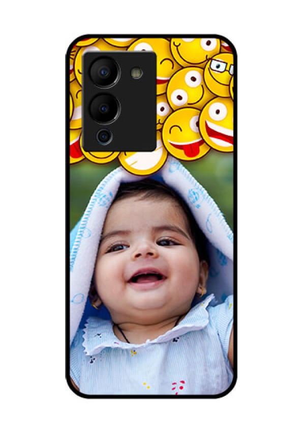 Infinix Note 12 Turbo Custom Glass Phone Case - With Smiley Emoji Design