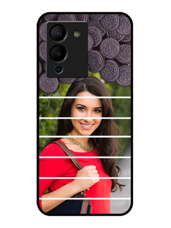 Custom Infinix Note 12 Turbo Custom Glass Phone Case - With Oreo Biscuit Design