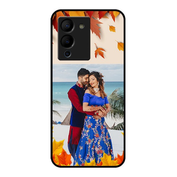 Infinix Note 12 Turbo Custom Glass Phone Case - Autumn Maple Leaves Design Infinix Note 12 Turbo Custom Glass Phone Case - Autumn Maple Leaves Design