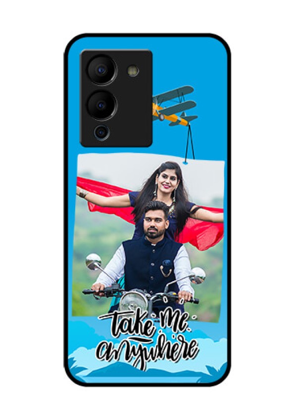 Infinix Note 12 Turbo Custom Glass Phone Case - Traveller Design