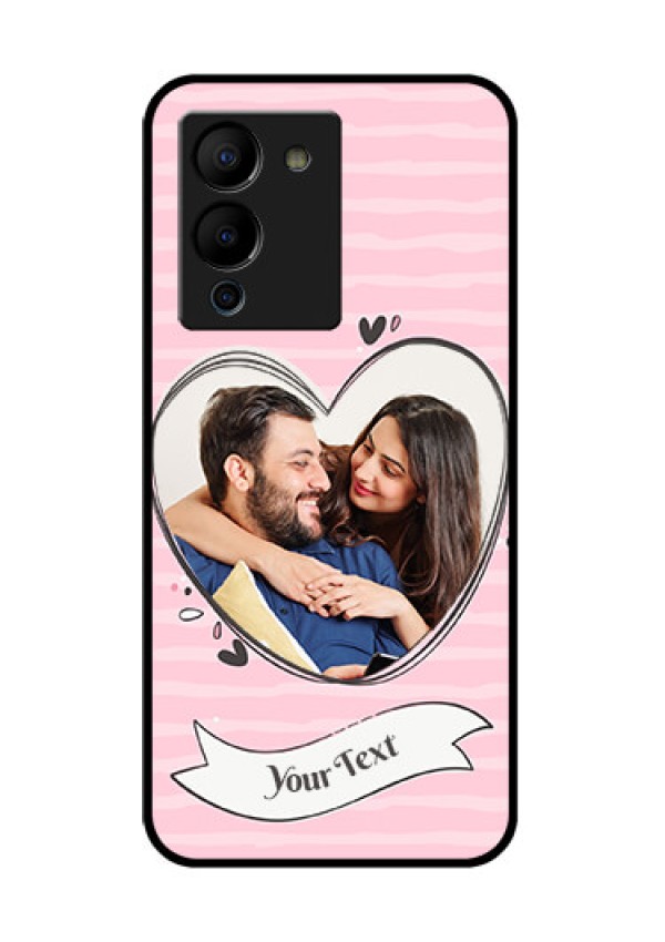 Infinix Note 12 Turbo Custom Glass Phone Case - Vintage Heart Design