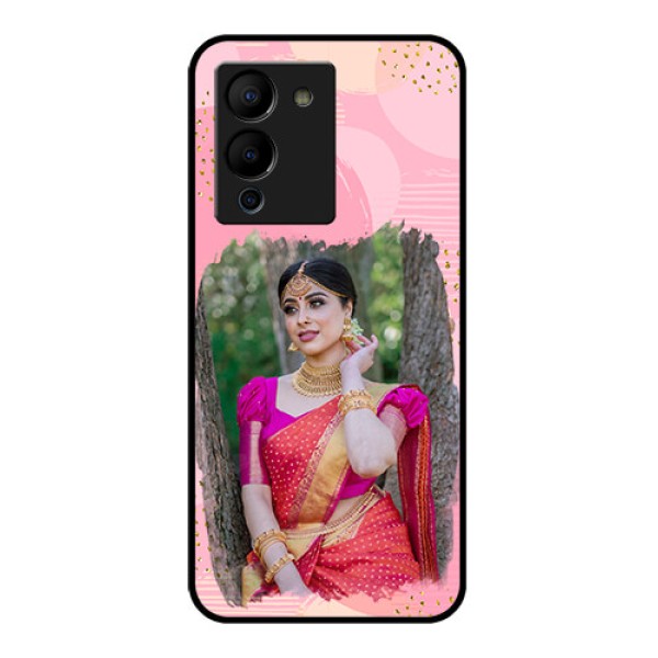 Infinix Note 12 Turbo Custom Glass Phone Case - Gold Glitter Splash Design Infinix Note 12 Turbo Custom Glass Phone Case - Gold Glitter Splash Design
