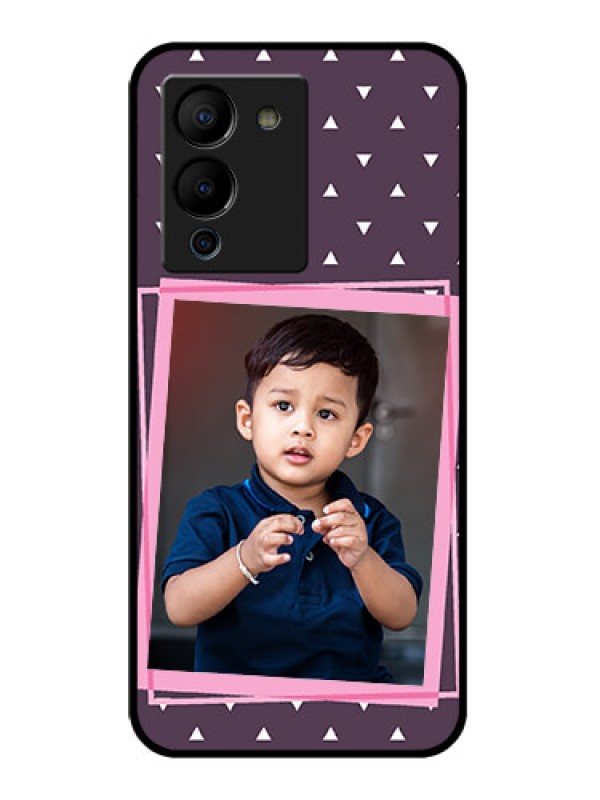 Custom Infinix Note 12 Turbo Custom Glass Phone Case - Triangle Pattern Dotted Design