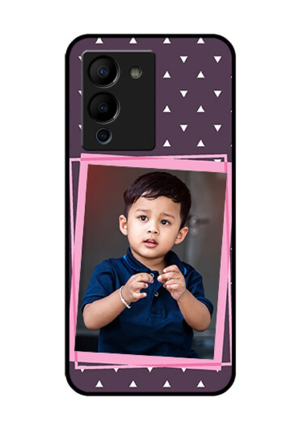 Infinix Note 12 Turbo Custom Glass Phone Case - Triangle Pattern Dotted Design