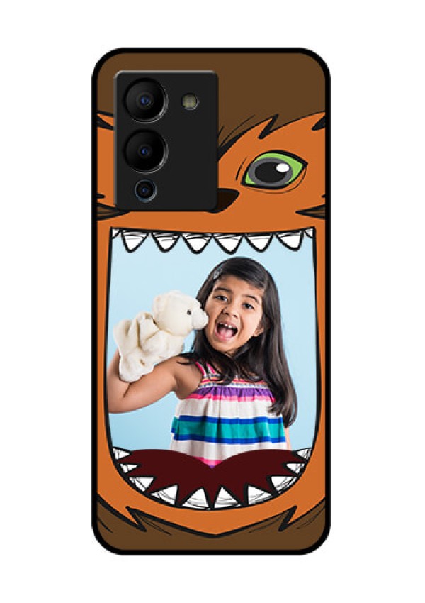 Infinix Note 12 Turbo Custom Glass Phone Case - Owl Monster Back Case Design