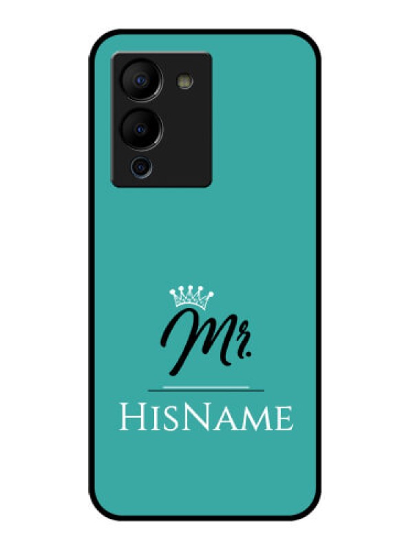 Custom Infinix Note 12 Turbo Custom Glass Phone Case - Mr With Name Design