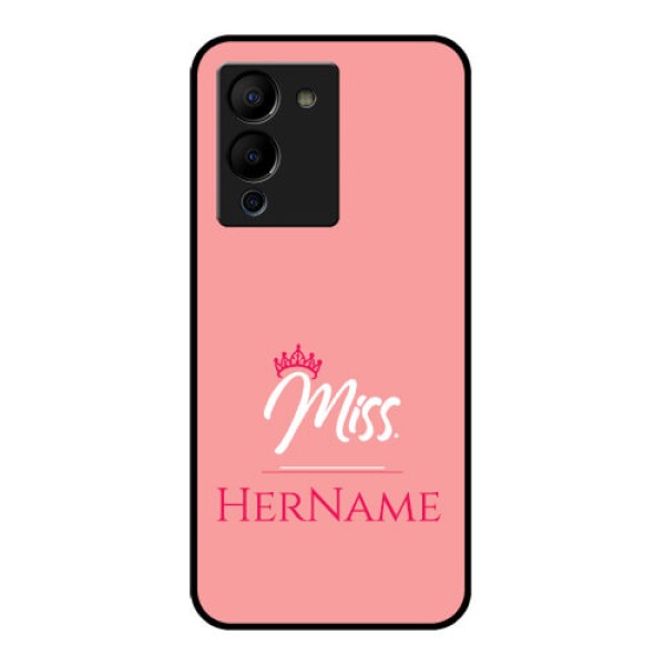Infinix Note 12 Turbo Custom Glass Phone Case - Mrs With Name Design