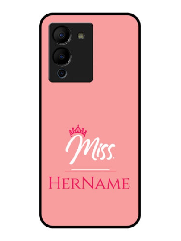 Custom Infinix Note 12 Turbo Custom Glass Phone Case - Mrs With Name Design