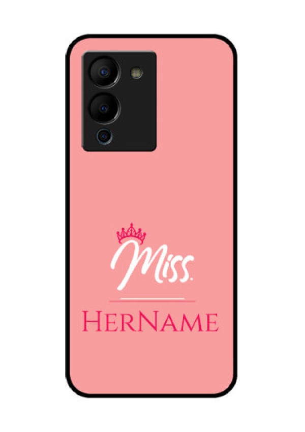 Infinix Note 12 Turbo Custom Glass Phone Case - Mrs With Name Design