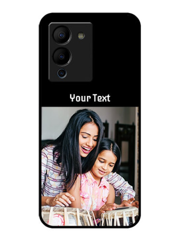 Custom Infinix Note 12 Turbo Custom Glass Phone Case - Photo With Name Design