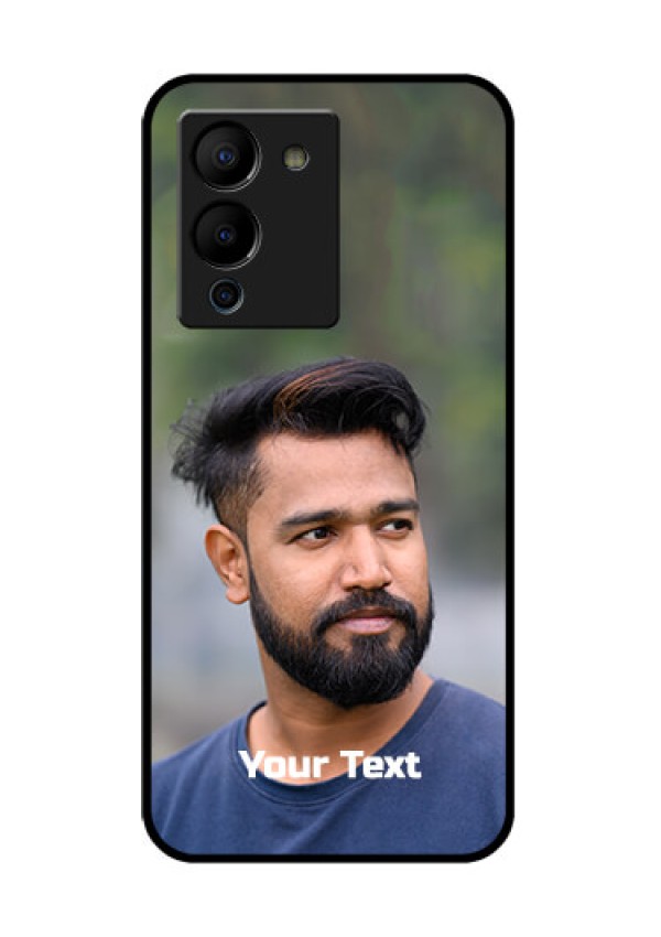 Infinix Note 12 Turbo Custom Glass Phone Case - Photo With Text Design