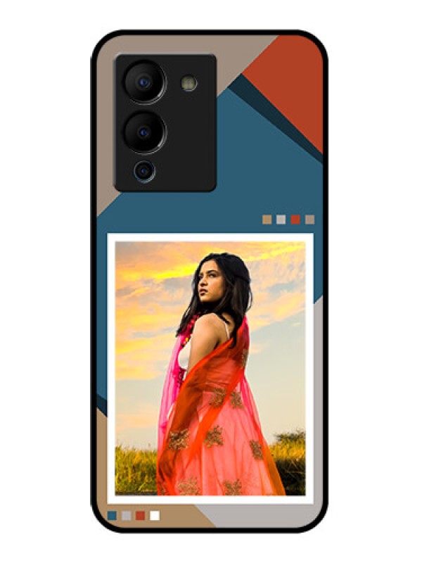 Custom Infinix Note 12 Turbo Custom Glass Phone Case - Retro Color Pallet Design