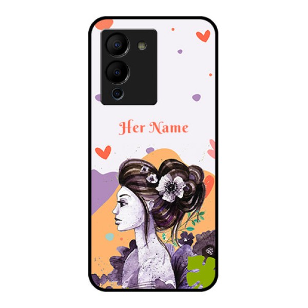 Infinix Note 12 Turbo Custom Glass Phone Case - Woman And Nature Design Infinix Note 12 Turbo Custom Glass Phone Case - Woman And Nature Design