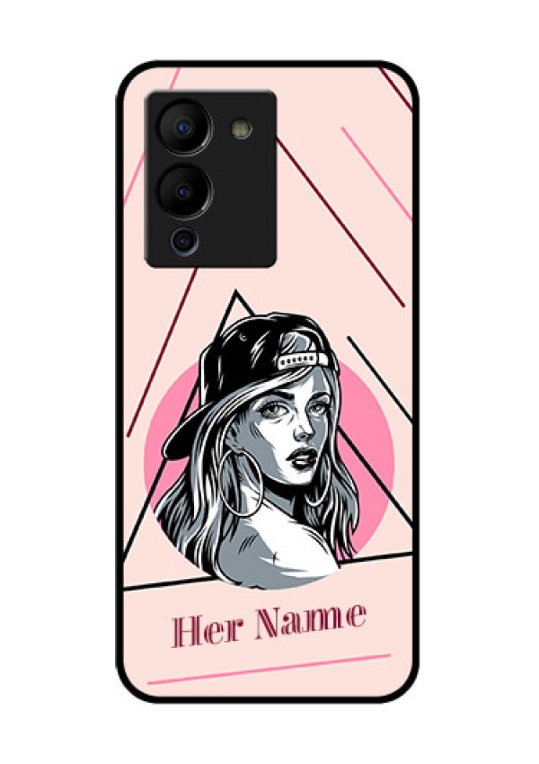 Infinix Note 12 Turbo Custom Glass Phone Case - Rockstar Girl Design