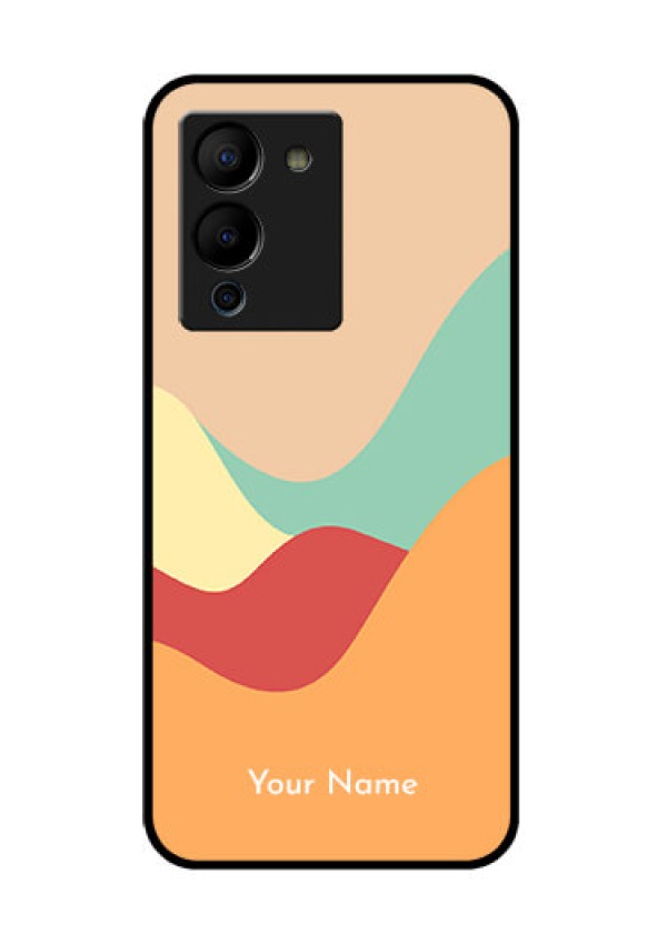 Infinix Note 12 Turbo Custom Glass Phone Case - Ocean Waves Multi - Colour Design