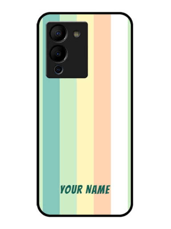 Custom Infinix Note 12 Turbo Custom Glass Phone Case - Multi - Colour Stripes Design