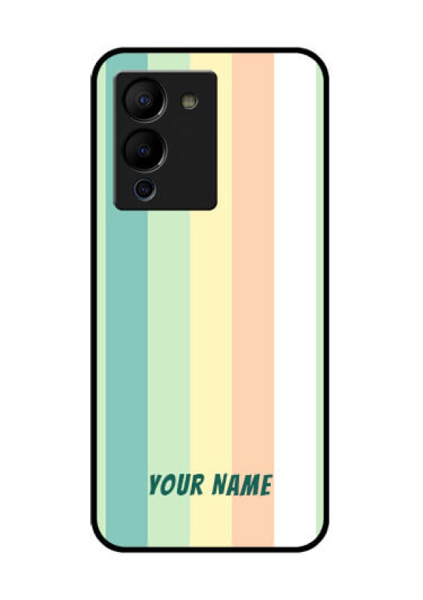 Infinix Note 12 Turbo Custom Glass Phone Case - Multi - Colour Stripes Design