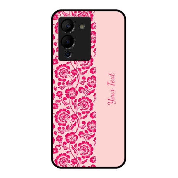 Infinix Note 12 Turbo Custom Glass Phone Case - Attractive Floral Pattern Design