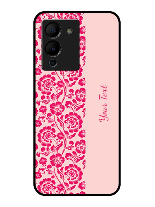 Custom Infinix Note 12 Turbo Custom Glass Phone Case - Attractive Floral Pattern Design