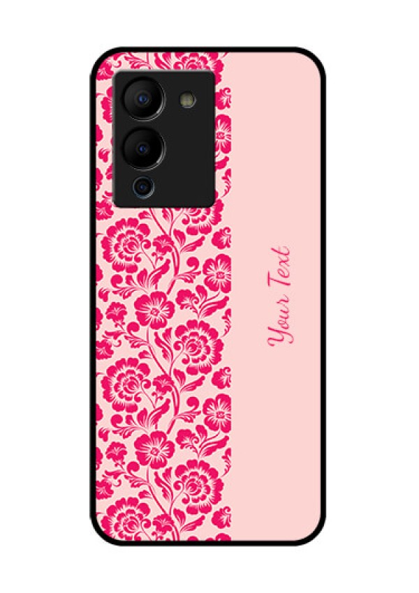 Infinix Note 12 Turbo Custom Glass Phone Case - Attractive Floral Pattern Design