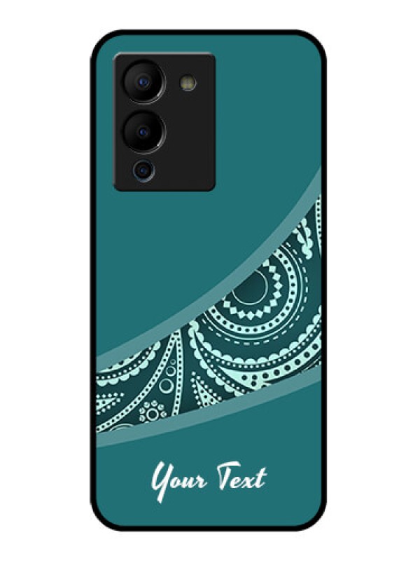 Custom Infinix Note 12 Turbo Custom Glass Phone Case - Semi Visible Floral Design