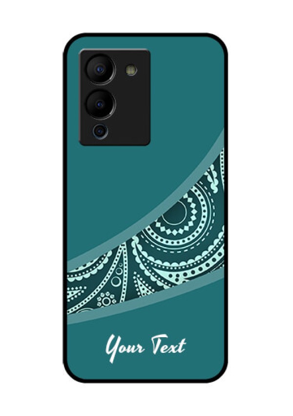 Infinix Note 12 Turbo Custom Glass Phone Case - Semi Visible Floral Design