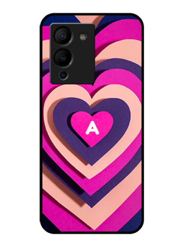 Custom Infinix Note 12 Turbo Custom Glass Phone Case - Cute Heart Pattern Design