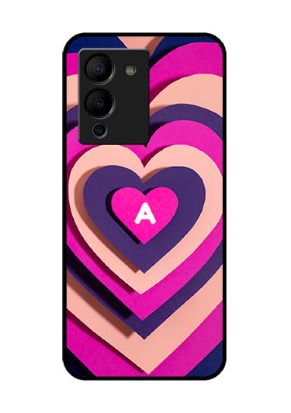 Infinix Note 12 Turbo Custom Glass Phone Case - Cute Heart Pattern Design