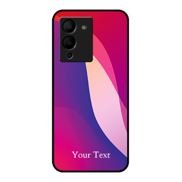 Infinix Note 12 Turbo Custom Glass Phone Case - Digital Abstract Overlap Design Infinix Note 12 Turbo Custom Glass Phone Case - Digital Abstract Overlap Design