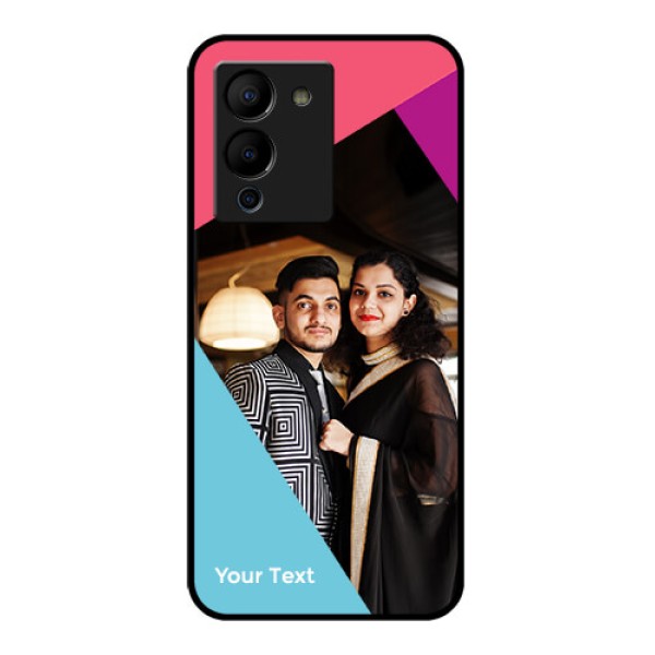 Infinix Note 12 Turbo Custom Glass Phone Case - Stacked Triple Colour Design Infinix Note 12 Turbo Custom Glass Phone Case - Stacked Triple Colour Design