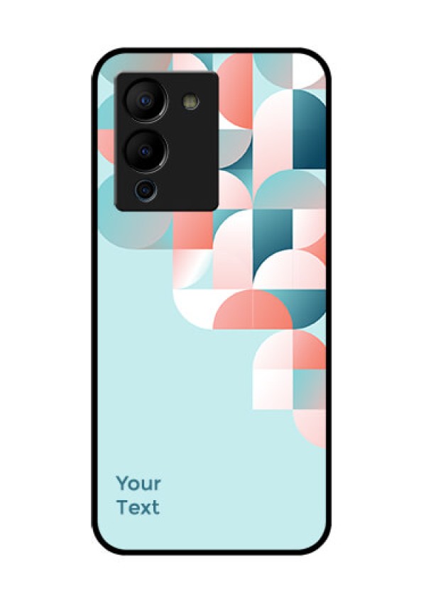 Infinix Note 12 Turbo Custom Glass Phone Case - Stylish Semi - Circle Pattern Design