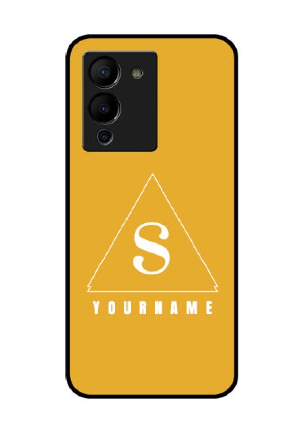 Infinix Note 12 Turbo Custom Glass Phone Case - Simple Triangle Design