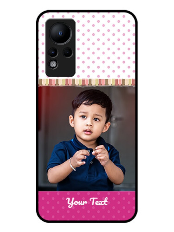 Custom Infinix Note 12 Photo Printing on Glass Case - Cute Girls Cover Design