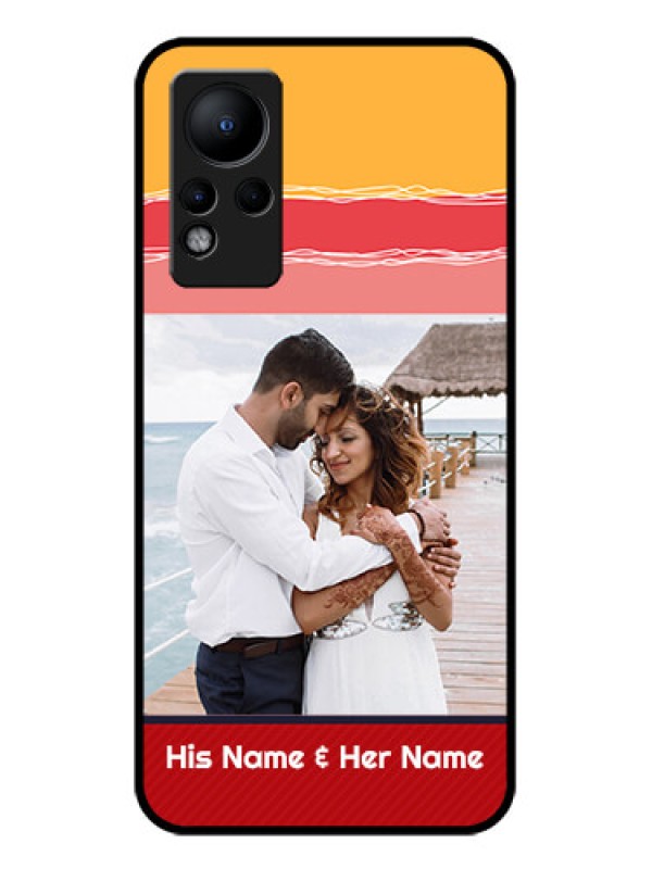 Custom Infinix Note 12 Custom Glass Mobile Case - Colorful Case Design