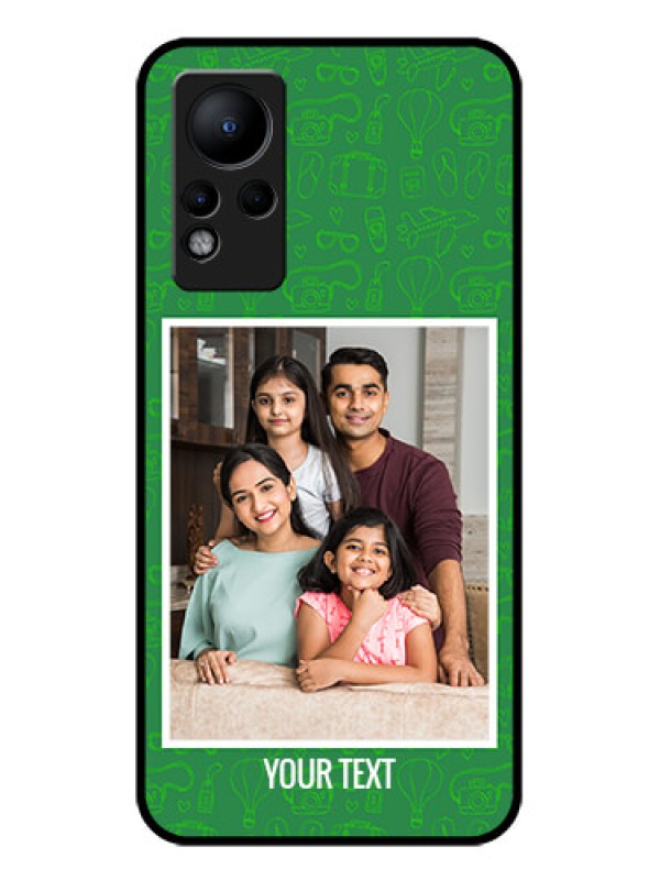 Custom Infinix Note 12 Personalized Glass Phone Case - Picture Upload Design