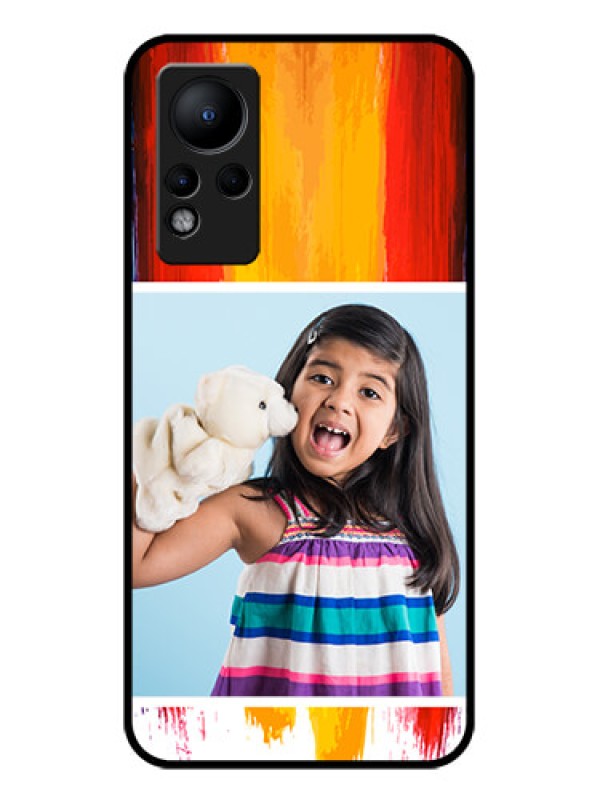Custom Infinix Note 12 Personalized Glass Phone Case - Multi Color Design