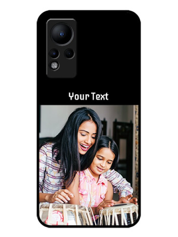 Custom Infinix Note 12 Photo with Name on Glass Phone Case