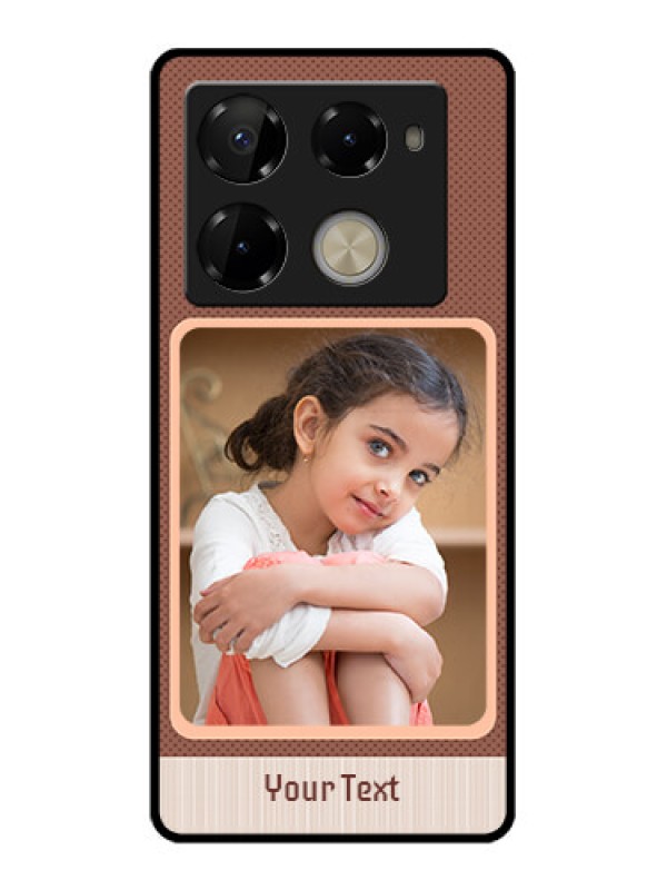 Custom Infinix Note 40 Pro 5G Custom Glass Phone Case - Simple Pic Upload Design