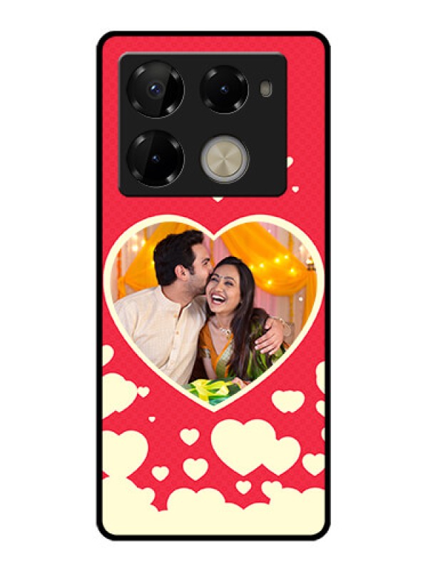 Custom Infinix Note 40 Pro 5G Custom Glass Phone Case - Love Symbols Phone Cover Design