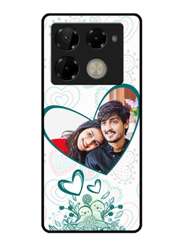 Custom Infinix Note 40 Pro 5G Custom Glass Phone Case - Premium Couple Design