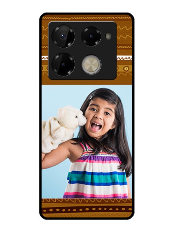 Custom Infinix Note 40 Pro 5G Custom Glass Phone Case - Friends Picture Upload Design