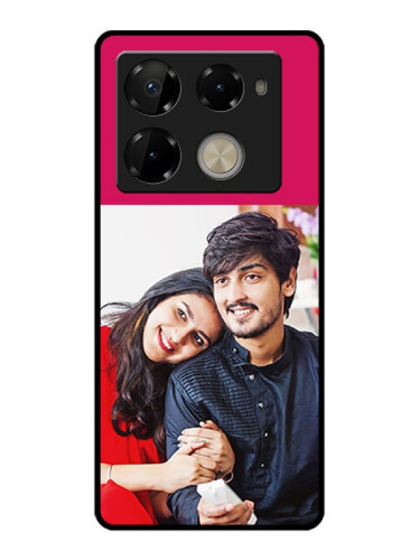 Custom Infinix Note 40 Pro 5G Custom Glass Phone Case - Anniversary Cover Design