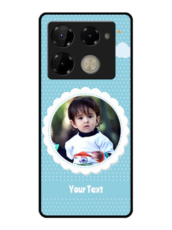 Custom Infinix Note 40 Pro 5G Custom Glass Phone Case - Violet Pattern Design