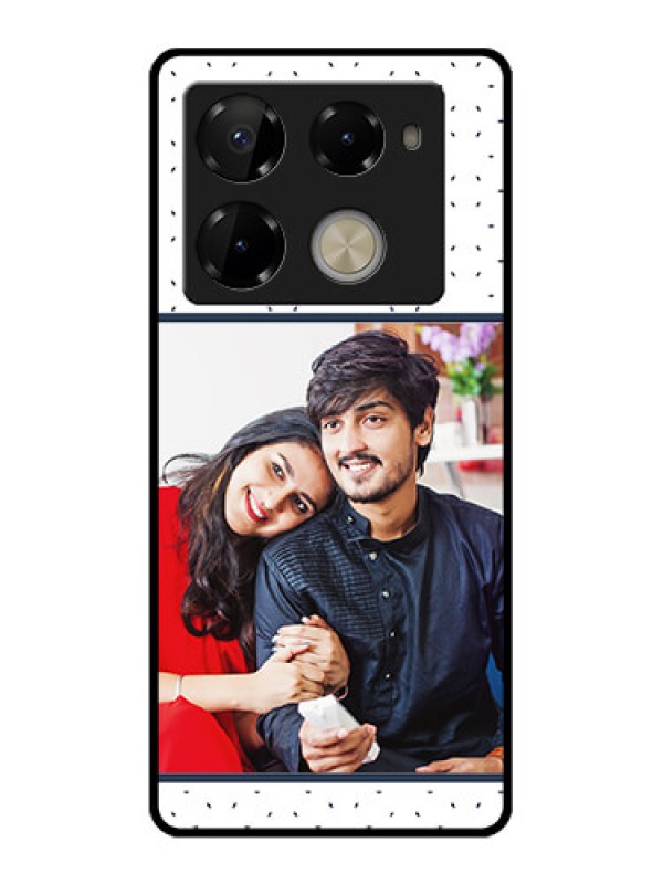 Custom Infinix Note 40 Pro 5G Custom Glass Phone Case - Premium Dot Design