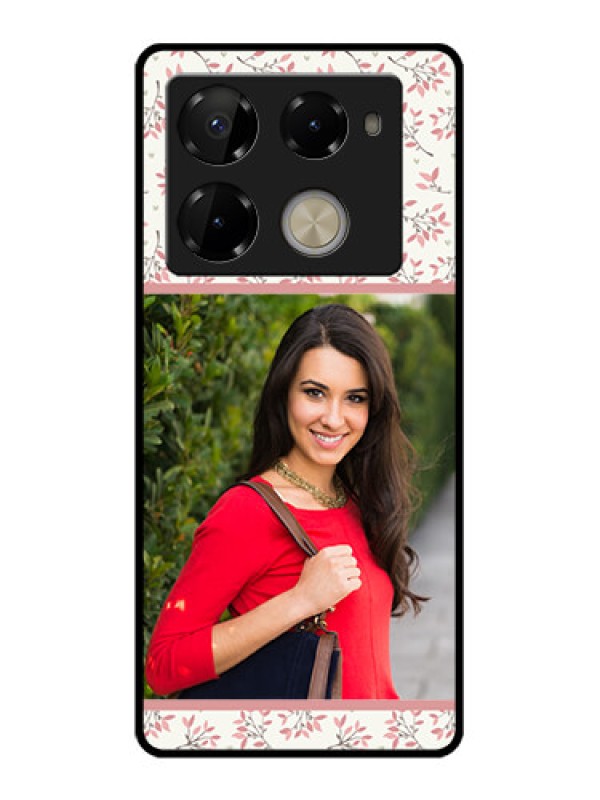 Custom Infinix Note 40 Pro 5G Custom Glass Phone Case - Stunning Floral Design